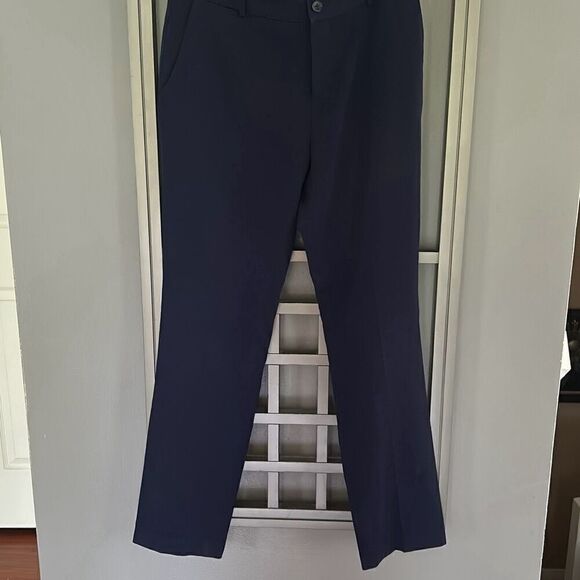 Ralph Lauren Edita navy pants wool  straight leg size 6 - Picture 6 of 6
